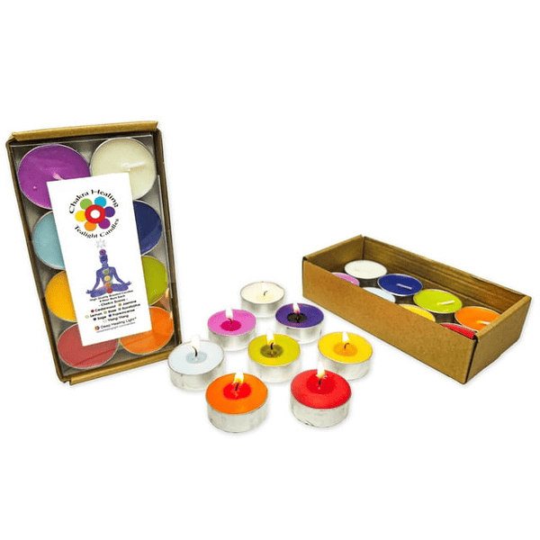 16 Chakra Scented Tealight Candles for Meditation Healing Aromatherapy