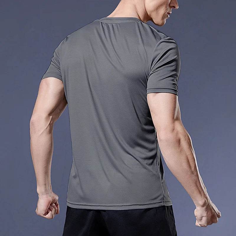 Men’s Quick Dry Compression Sports T Shirt Gym Running Jersey