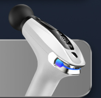 Portable Deep Tissue Percussion Massage Gun with Four Silicone Heads