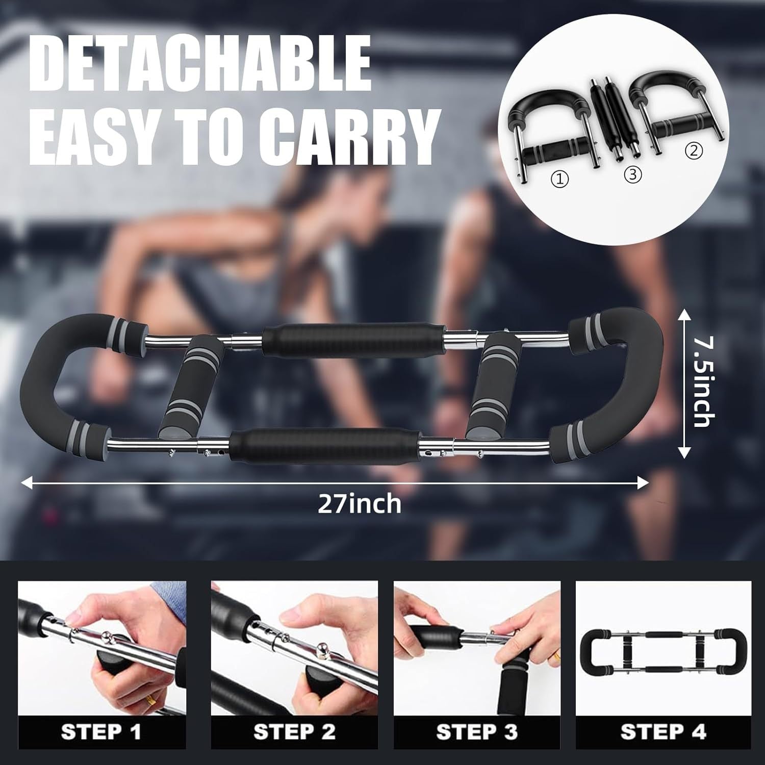 Adjustable U Shaped Arm Strength Chest Training Fitness Device