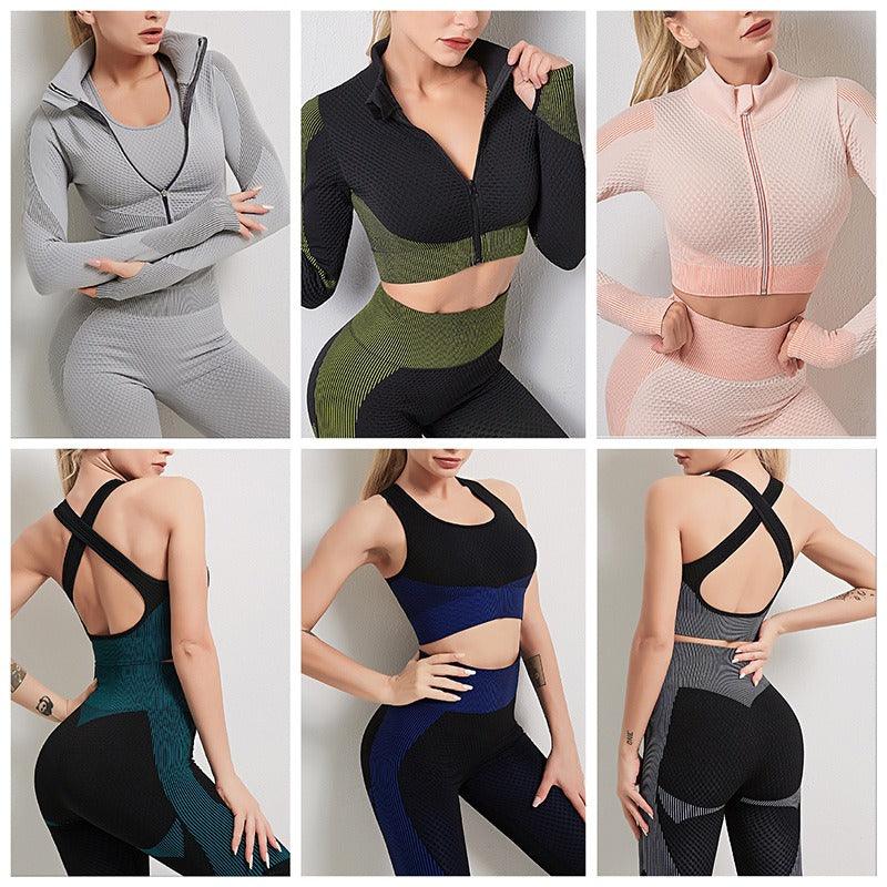 Signature Collection Cowgirl Yoga Set Sports Bra Leggings Premium