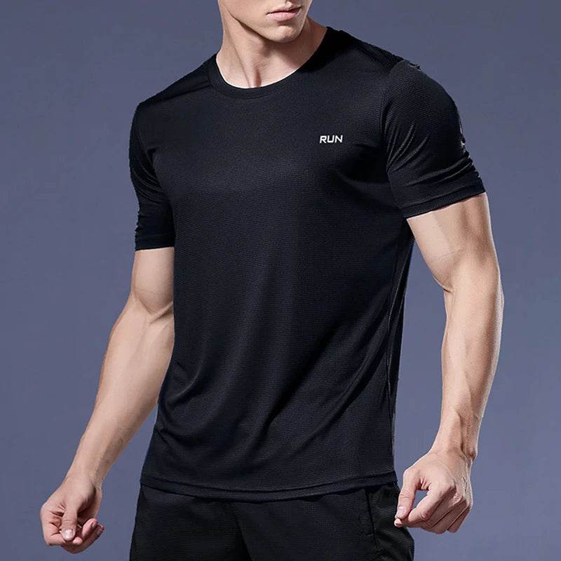 Men’s Quick Dry Compression Sports T Shirt Gym Running Jersey